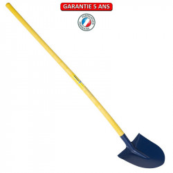 Pelle Alsace 28 à rebords emmanché compo tube courbe 1,35 m de marque PERRIN  , référence: B3805100