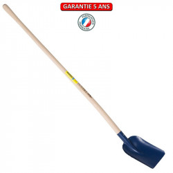 Pelle charentaise de 17 emmanché manche courbe 1,35 m de marque PERRIN  , référence: B3807700