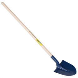 Pelle à terre, pelle ronde, fortification 31 cm emmanchée 1,10 m , pour le maçon et le BTP - PERRIN  