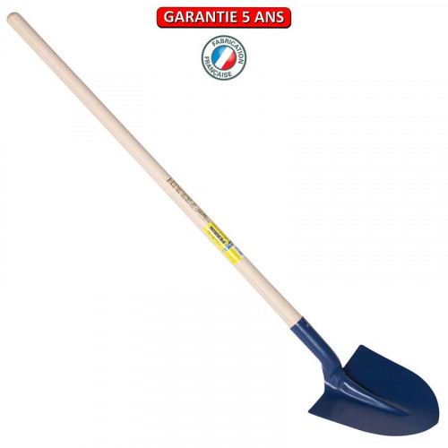 Pelle à terre, fortification 27 cm emmanchée 1,30 m, pour le maçon et le BTP - PERRIN  