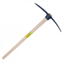 Pioche terrassier oeil ovale 2,5 kg emmanchée - PERRIN  