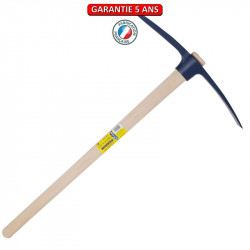 Pioche terrassier oeil ovale 2,5 kg emmanchée - PERRIN  
