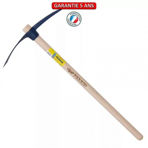Pioche cantonnier 1,5 kg emmanchée - PERRIN  