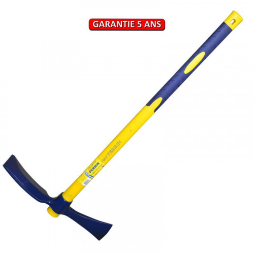 Pioche hache 2,5 kg manche composite, manche incassable en fibre de verre - PERRIN  
