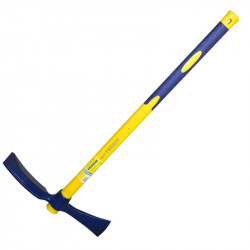Pioche hache 2,5 kg manche composite, manche incassable en fibre de verre - PERRIN  