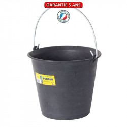 Seau caoutchouc 10 L de marque PERRIN  , référence: B3839200