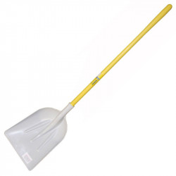 Pelle plastique blanche alimentaire manche nupla droit + etiquette alimentaire - PERRIN  