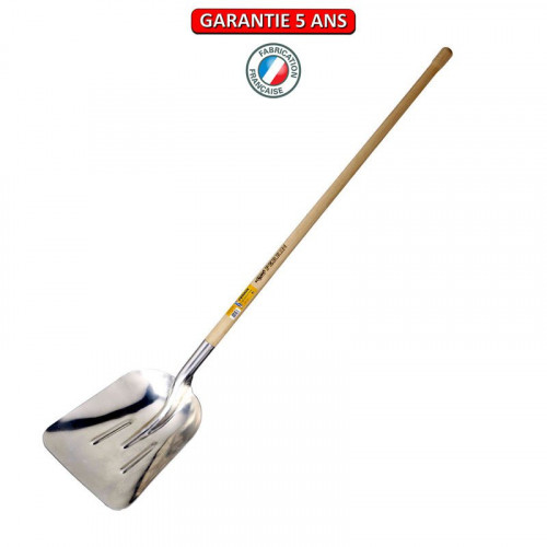 Pelle à neige extra creuse alu manche pomme 1,20 m, outil pour le déneigement et agricole - PERRIN  