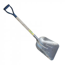 Pelle extra creuse alu emmanchée en D - PERRIN  