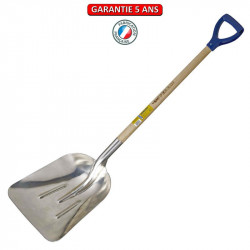 Pelle à neige extra creuse alu emmanchée poignée , pour le déneigement et l'agricole de marque PERRIN  , référence: J3816300