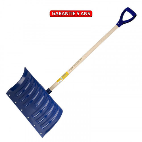 Poussoir à neige  polypro 53 cm manche 1,15 m poignée plastique, outil pour le déneigement - PERRIN  
