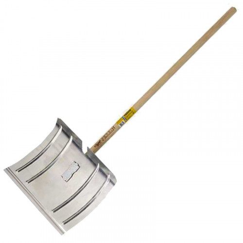 Poussoir à neige  galva 42 cm  fix rapide manche 1,30 m, outil pour le déneigement - PERRIN  