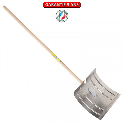 Poussoir à neige  aluminium 42 cm fix rapide manche 1,30 m, outil pour le déneigement - PERRIN  