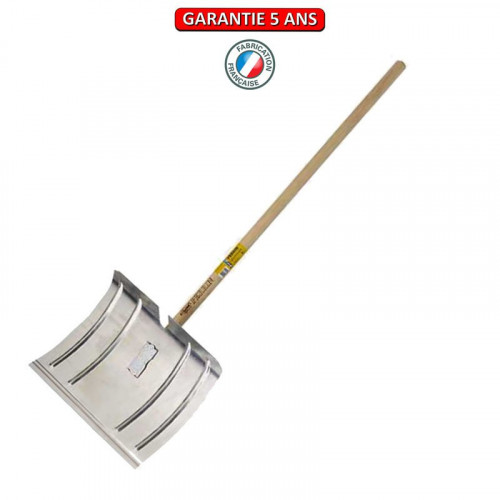 Poussoir à neige  aluminium 42 cm fix rapide manche 1,30 m, outil pour le déneigement - PERRIN  