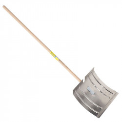 Poussoir à neige aluminium 42 cm fix rapide manche 1,30 m, outil pour le déneigement - PERRIN