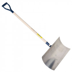 Poussoir à neige Gratte large aluminium  60 cm manche poignée YD,  pour le déneigement - PERRIN  