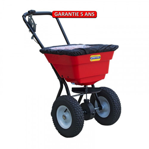 Epandeur à sel, épandeur à engrais, 29 L professionnel roues gonflables, bâche pour bac - PERRIN  