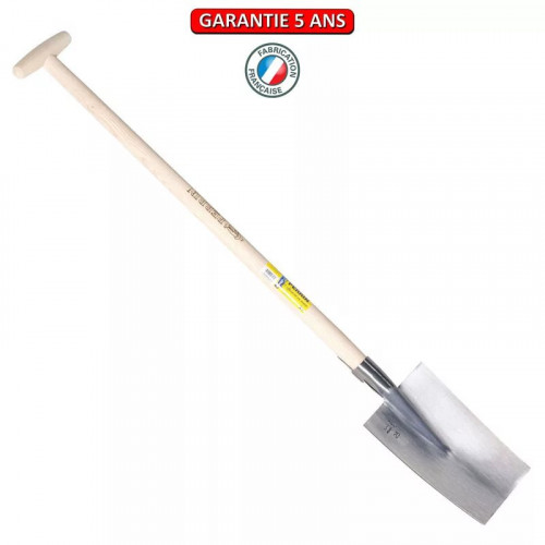 Louchet Senlis de 26 cm - emmanché béquille tournée 91 cm - PERRIN  
