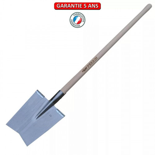Louchet Vosges 26 cm manche 1,05 m - rebords montés - PERRIN  
