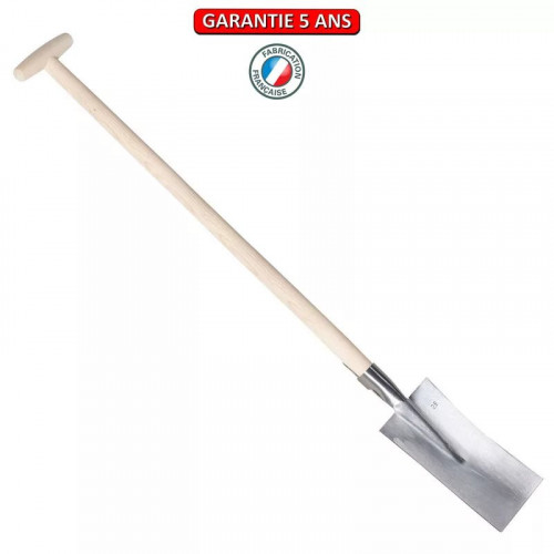 Louchet Nord de 28 cm - manche béquille tournée 91 cm - PERRIN  