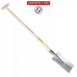 Louchet Nord de 30 cm - manche béquille tournée 91 cm de marque PERRIN  , référence: J3832400