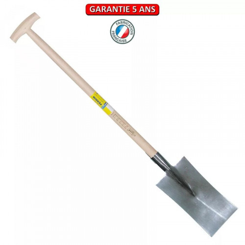 Louchet Nord de 30 cm - manche béquille fraisée 95 cm - PERRIN  