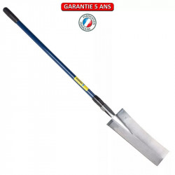 Louchet terrassier à anneau manche fibre bleu de marque PERRIN  , référence: J3835500