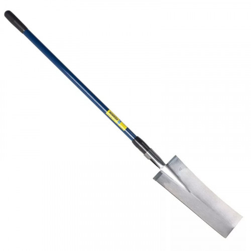 Louchet terrassier à anneau manche fibre bleu - PERRIN  