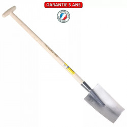 Bêche Senlis de 28 polie manche en T de marque PERRIN  , référence: J3839600