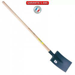 Bêche Bretagne 28 tranchant droit manche pomme de marque PERRIN  , référence: J3849100