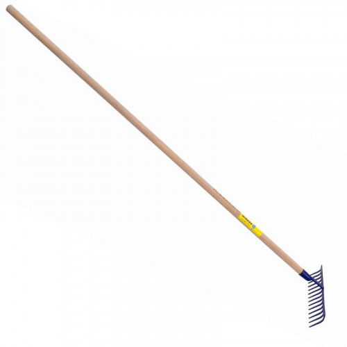 Râteau forgé 14 dents courbes manche bois 1,65 m - PERRIN  