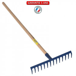 Râteau 16 dents courbes emmanché 1,5m de marque PERRIN  , référence: J3862000