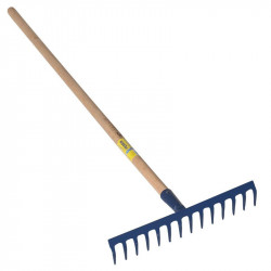 Râteau 16 dents courbes emmanché 1,5m - PERRIN  
