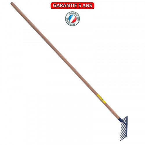 Râteau travaux publics à lame dents droites emmanché 1,50 m PEFC - PERRIN  