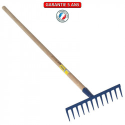 Râteau 12 dents droites emmanché 1,65m de marque PERRIN  , référence: J3862900