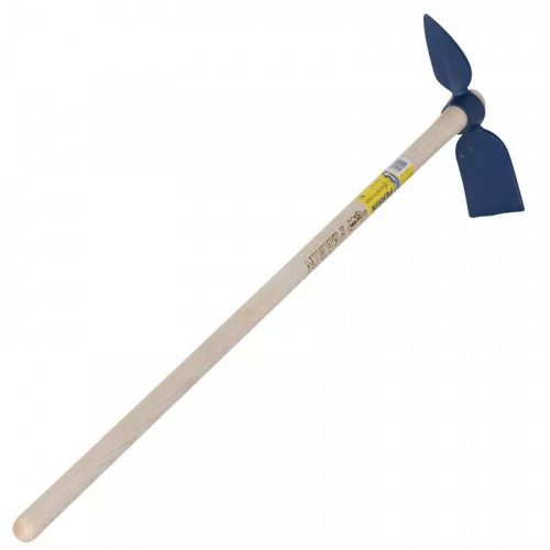 Serfouette forgée panne et langue de 26 cm manche 1,30 m, pour le jardin et le potager - PERRIN  