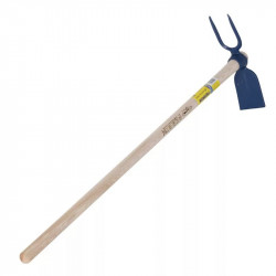 Serfouette forgée panne et fourche de 26 cm manche 1,30 m, pour le jardin et le potager - PERRIN  