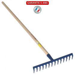 Râteau 16 dents courbes emmanché 1,65m de marque PERRIN  , référence: J3864000