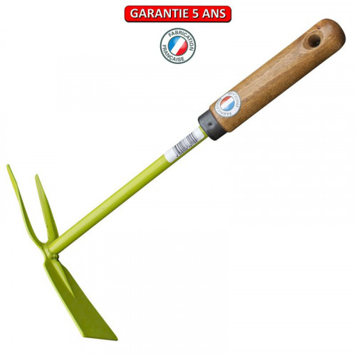 Serfouette à oignons panne et fourche emmanché 28cm - PERRIN  