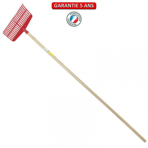 Balai à gazon polymere 39 cm manche 1,65 m - PERRIN  