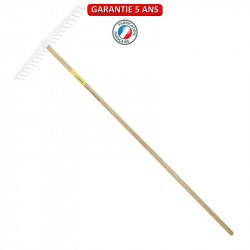 Râteau polypro multi usage 63 cm manche 1,80 m, pour le jardin et le potager - PERRIN  