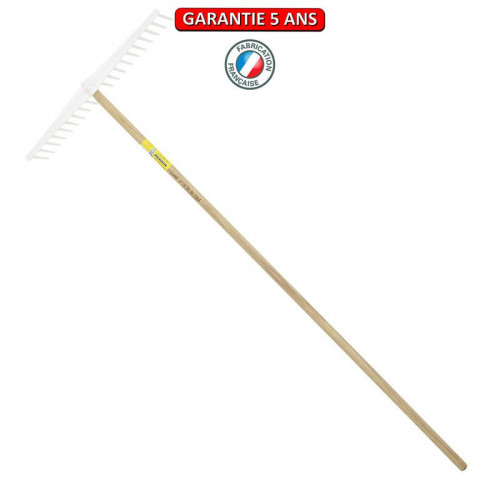 Râteau polypro multi usage 63 cm manche 1,80 m, pour le jardin et le potager - PERRIN  