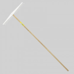 Râteau polypro multi usage 63 cm manche 1,80 m, pour le jardin et le potager - PERRIN  
