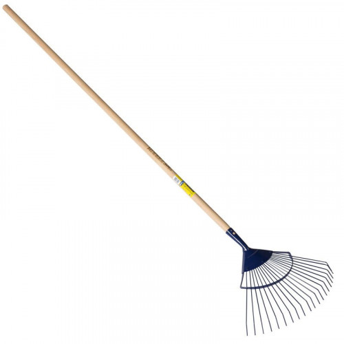 Balai à gazon  professionnel dents rondes manche 1,50 m, pour le jardin et le potager - PERRIN  