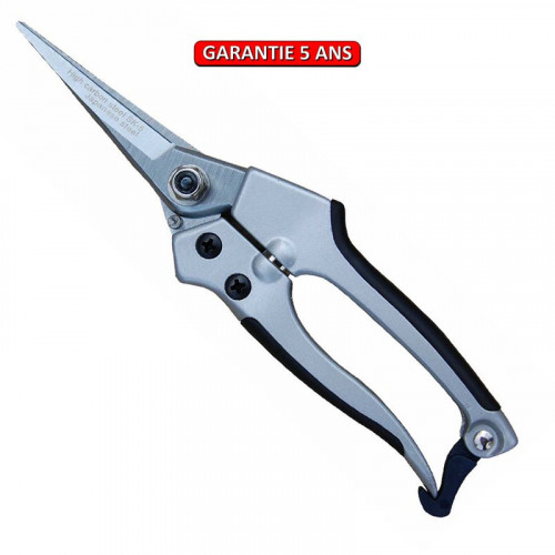 Sécateur alu lame droite , ergonomique et léger, coupe franche, taillant de qualité - PERRIN  