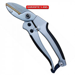 Sécateur alu enclume, ergonomique et léger, coupe sur enclume, taillant de qualité - PERRIN  