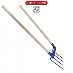 Aerogrif' 4 dents 2 manches 1,10 m, type Grelinette, outil de jardinage biologique de marque PERRIN  , référence: J3872400