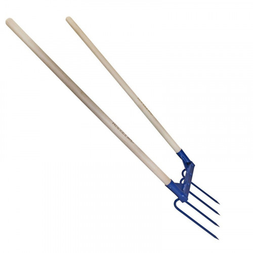 Aerogrif' 4 dents 2 manches 1,10 m, type Grelinette, outil de jardinage biologique - PERRIN  