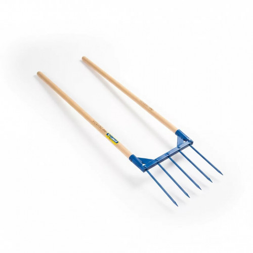 Aerogrif' 5 dents 2 manches 1,10 m, type Grelinette, outil de jardinage biologique - PERRIN  