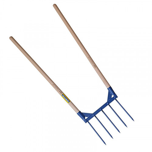 Aerogrif' 5 dents 2 manches 1,10 m, type Grelinette, outil de jardinage biologique - PERRIN  